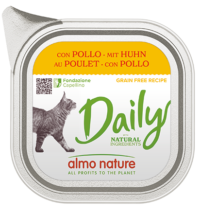 Almo Nature Daily con Pollo 100 g – Cibo Completo per Gatti Adulti Almo Nature Daily con Pollo 100 g – Cibo Completo per Gatti Adulti